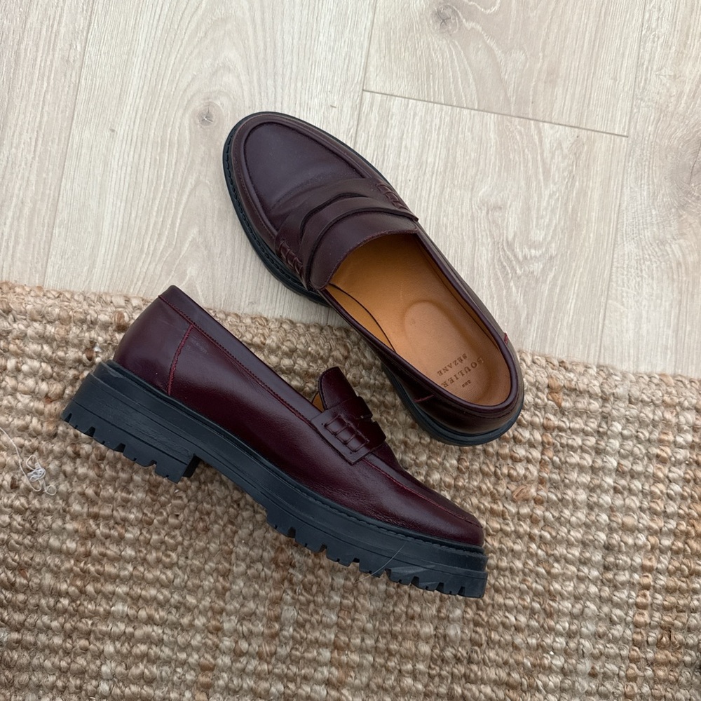 Sezane Albone Loafers Burgundy